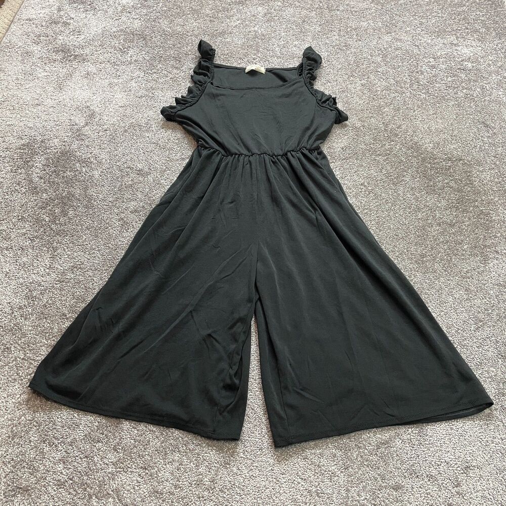 A Beautiful Spoul Jumpsuit Womens Small Black Wide Leg Sleeveless Soft Stretch